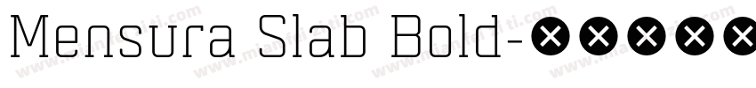 Mensura Slab Bold字体转换